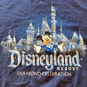 #109D Disney Disneyland Diamond Celebration Mickey Mouse, Size XL
